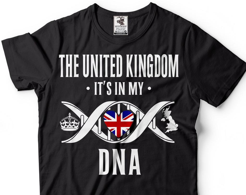 UK Flag DNA Shirt: United Kingdom Patriotic Tee