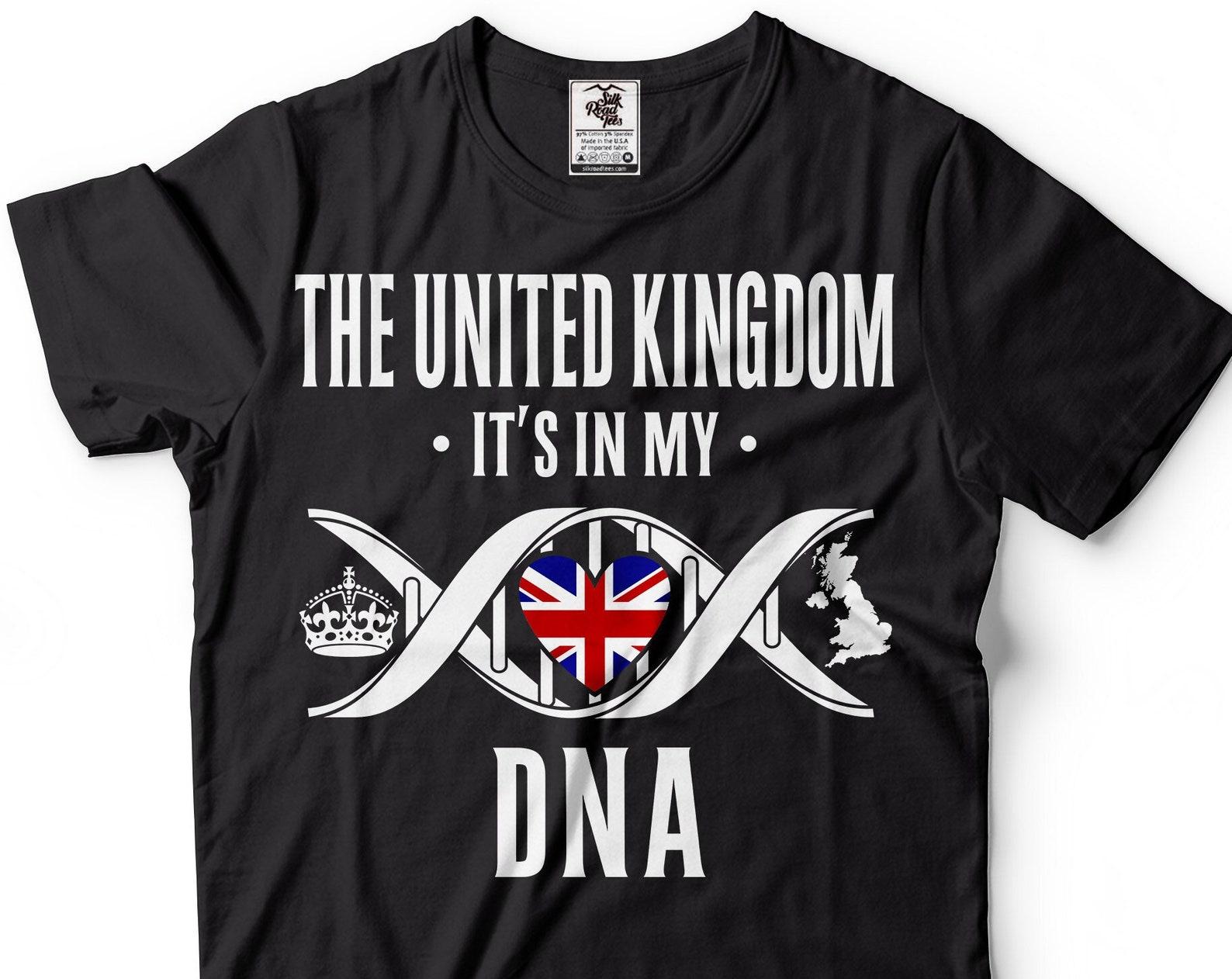 UK Flag DNA Shirt: United Kingdom Patriotic Tee 3XL