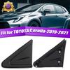 RH+LH Side Mirror Trim Triangle Covers Replacement For 2019-2021 Toyota Corolla