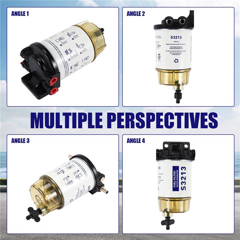 S3213 Kraftstoff-Wasserabscheider Filterbaugruppe Für Außenbordmotor Mercury 35-60494-1 Für B32013 18-7932-A87Q