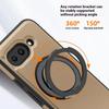 For Google Pixel 9a Case with Ring Kickstand Compatible with MagSafe PU Leather Back Cover