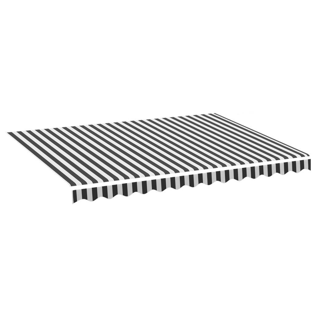 Awning Cover Anthracite and White 3.5x2.5 M