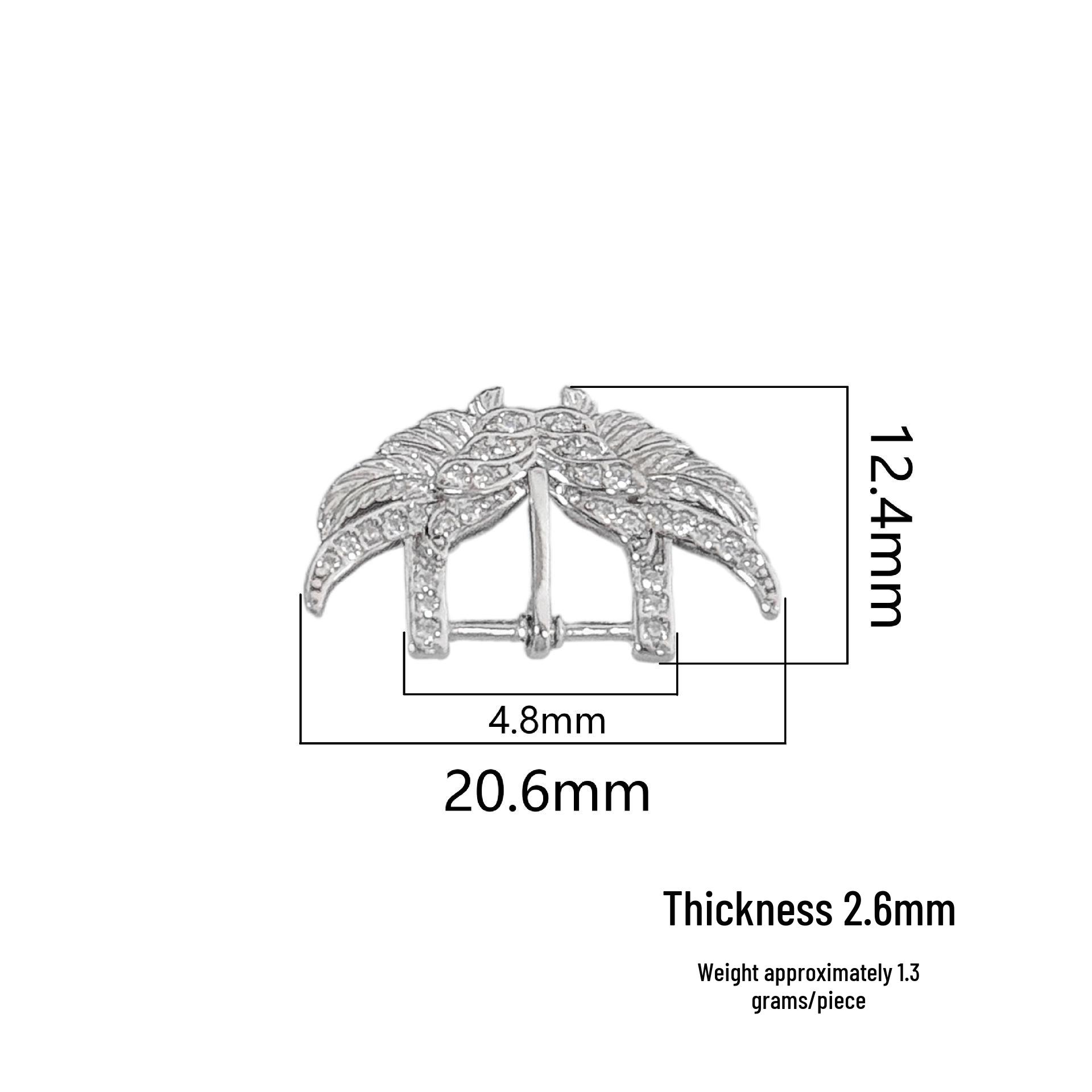 S925 Sterling Silver Wing Watch Strap Buckle Braided Rope Jewelry DIY Bracelet with Gold Connector Clasp S925