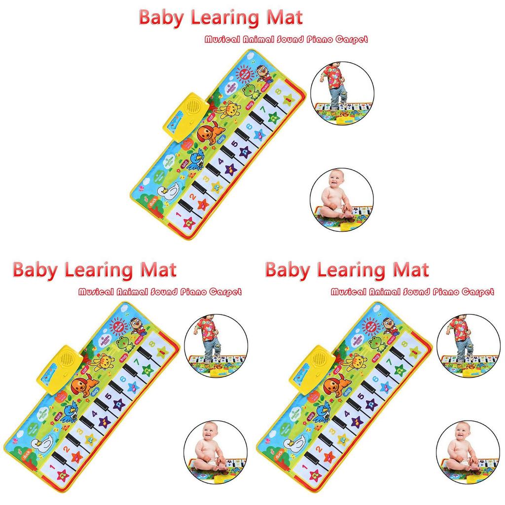 Vibrant Kids Gift Toy Touch Play Learn Singing Piano Keyboard Music Carpet Mat