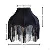 Tassels Lampshade Decorative Velvet Lamp Shade for Bedroom, Hotel 12x40x17 Starlight
