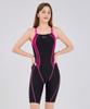 Laelliseupocheu [Rslh402 Pnk] Gradient 5-Part Half-Body X-Back Swimsuit Pink