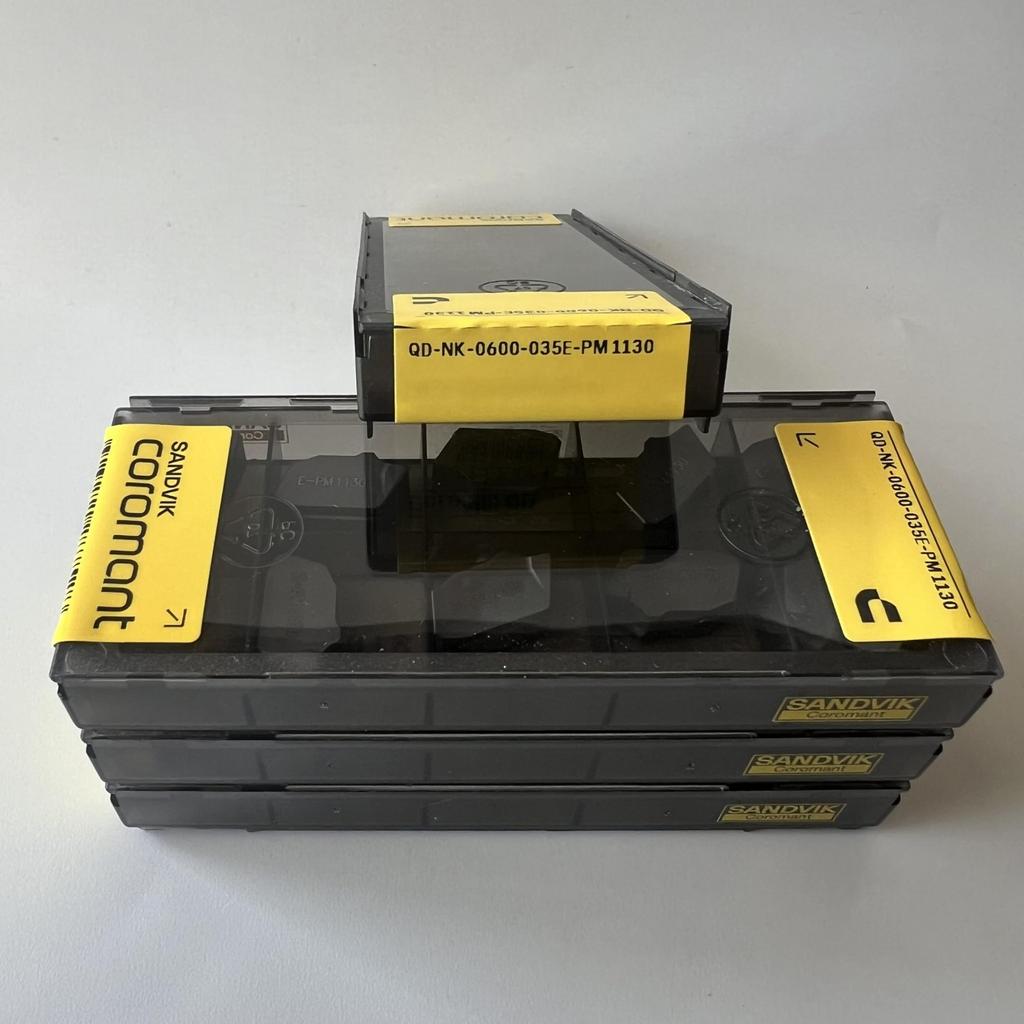 SANDVIK / QD-NK-0600-035E-PM 1130 / Original Swedish hard alloy blade 10 Pcs