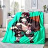 Demon Slayer Theme Printed Blanket - Perfect for Couch, Bed, Travel & Outdoor Use | Machine Washable, Cozy & Durable.