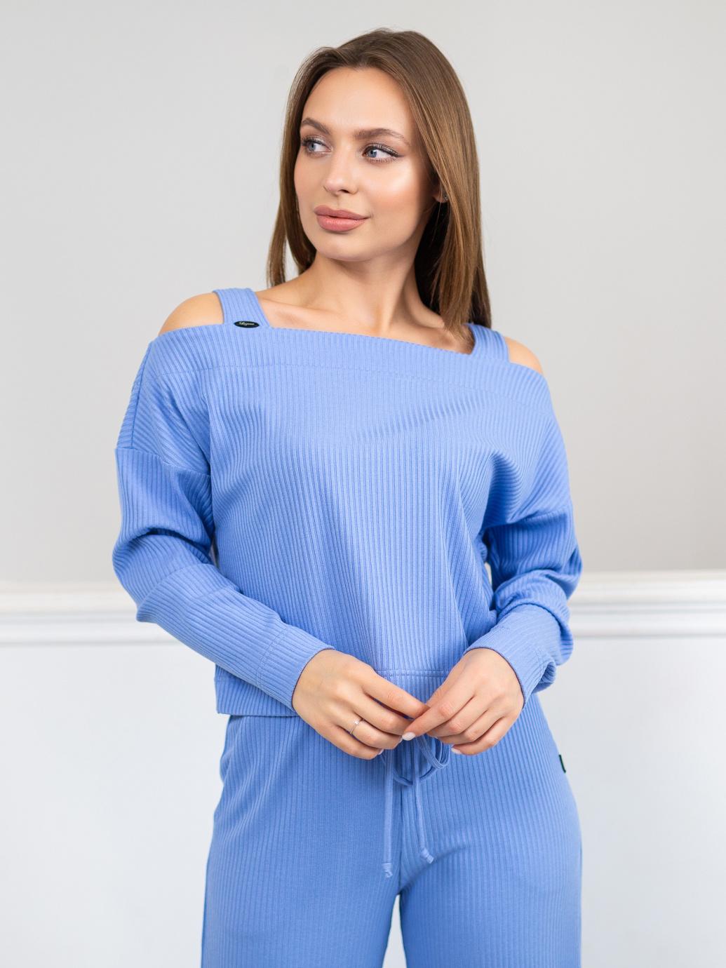 

Жіночий лонгслів з відкритими плечима Майлз Luzana L синій