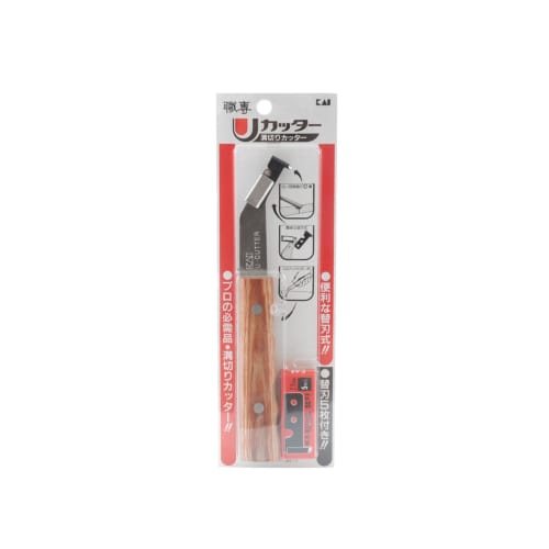 Kai Corporation U-Groove Cutter, 2.8mm, Made In Japan, by Machiseki, Includes 5 Replacement Blades, for Floor Caulking, Clean Cuts, DIY, and Professio