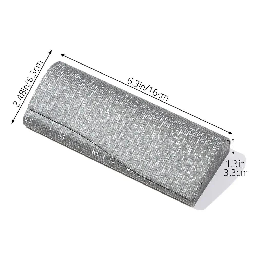 Fashion Pressure Resistant Portable Glasses Case Waterproof Retro Shiny Myopia Glasses Case Eye Storage Box Sunglasses Box