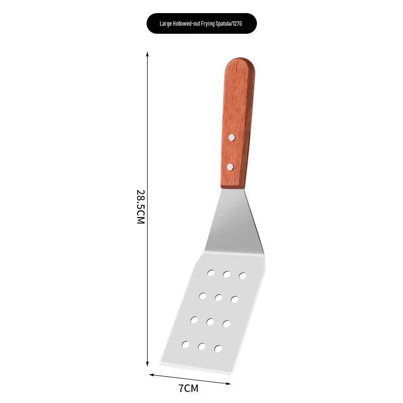 Large Slotted Stainless Steel Frying Spatula Set