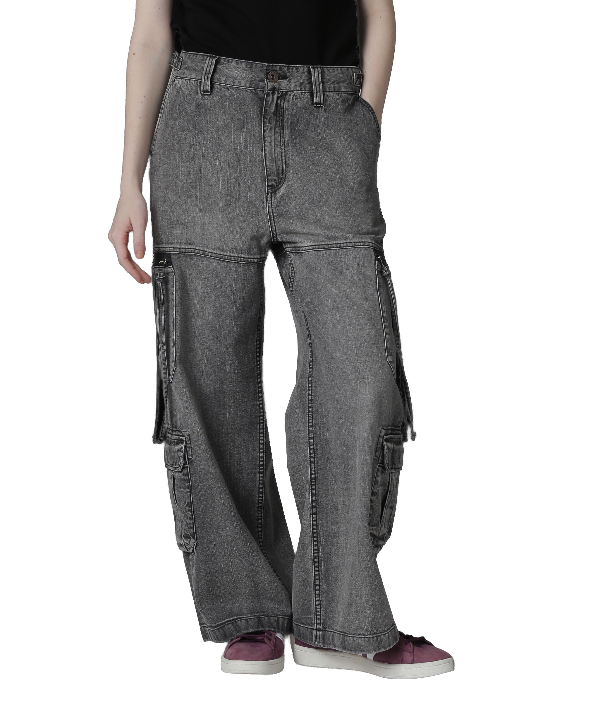 

AVIREX W POCKET DENIM PANTS Women s S 010 black 783-5211601