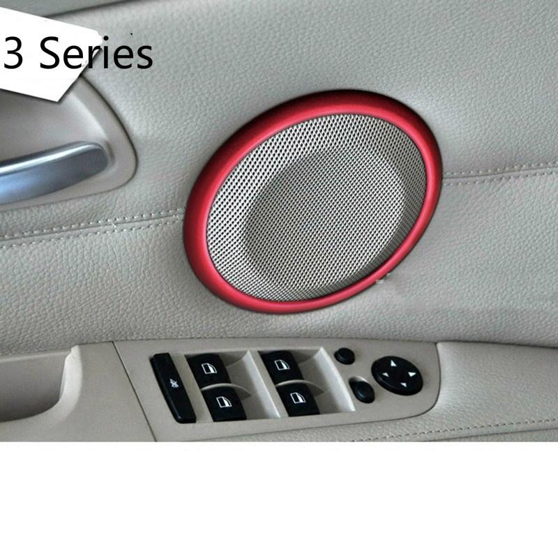 Car Door Speaker Ring Sound Decorations Loudspeaker Trim Car Accessories for E90 3 Series 320 325 2005-2012 Car Styling