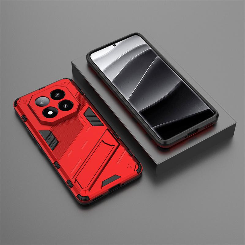 Note14 Pro+ Case Armor Shockproof Phone Cases For Xiaomi Redmi Note 14 Pro Note14Pro 5G 4G Magnetic Holder Stand Back Cover
