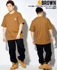 Large Short Chest L [Carhartt] Men's T-shirt, Size, Sleeve, Pocket, K87, Brown, [Item]