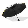 Happy Cat Icon Design Portable Automatic Umbrella with 8-Rib Foldable Design for Outdoor Daily Use Fashionable Accessory