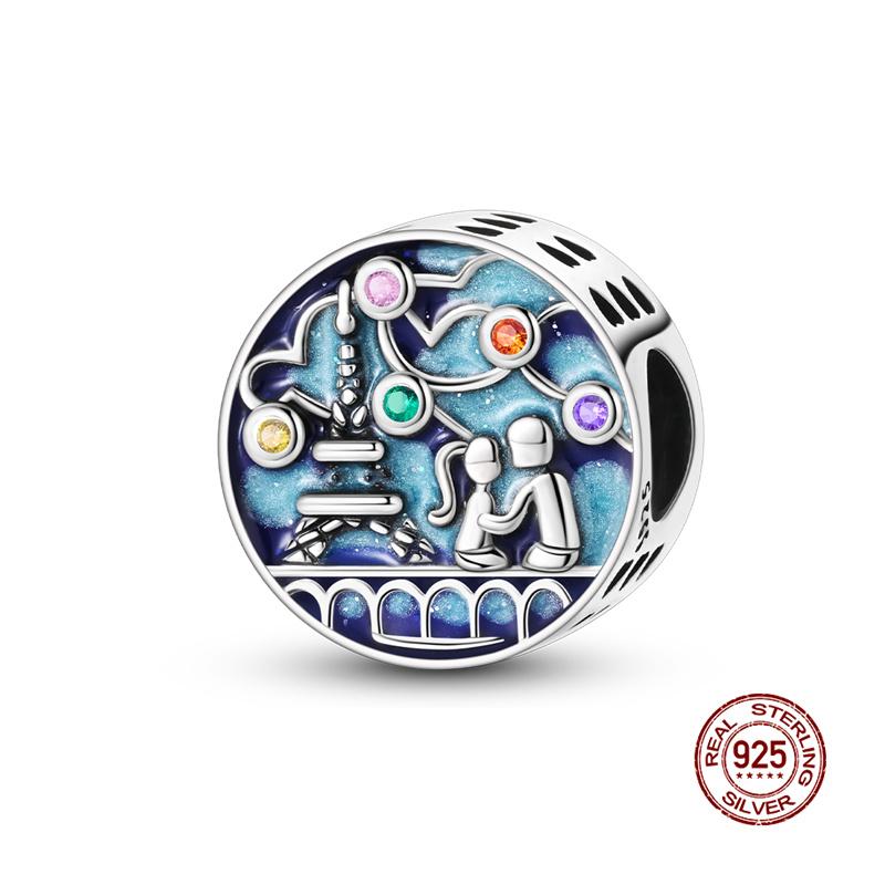 Original Charms Copper Gorgeous Bow Positioning Charms Beads Fits 3Mm Original Bracelet For Women Diy Jewelry Gifts New In