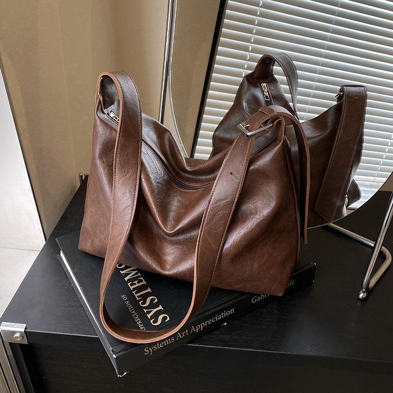 

Весна 2025 новая ретро женская сумка-тоут большой вместимости повседневная модная сумка на плечо сумка премиум класса женская сумка