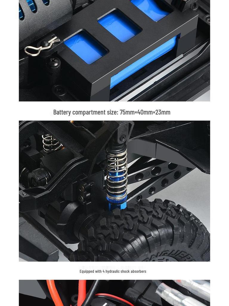 1:10 Scale Four-Wheel Drive Big Foot Off-Road Rock Crawler RC Car