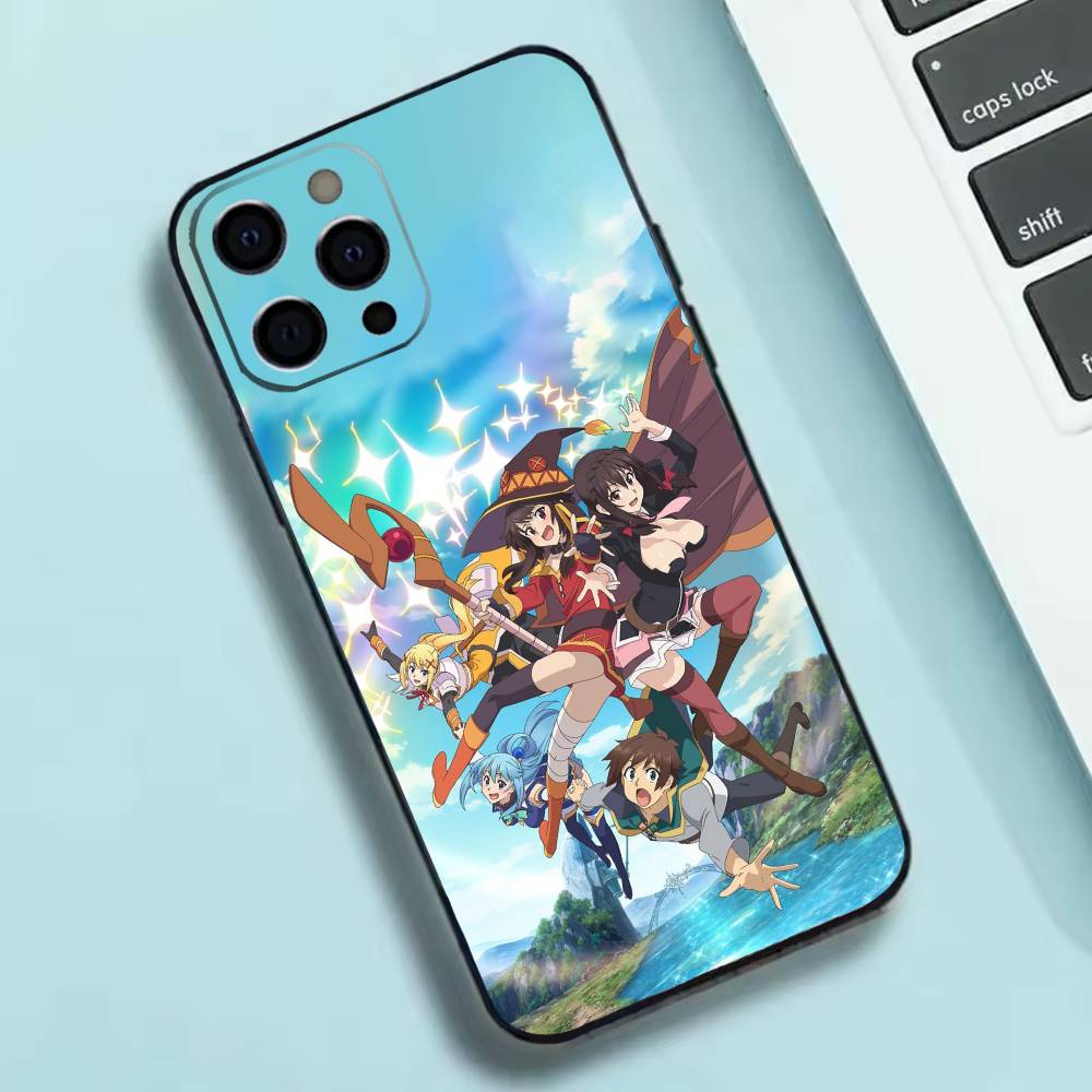 

K-Kono Subarashii S-Sekai ni Shukufuku wo Чехол для телефона Силиконовый Мягкий Для IPhone 17 16 15 14 13 12 11 X XR Plus Pro Max Plus iPhone16e