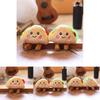 Ultrasoft Plush Sandwich Keychain Bag Charm With Pp Cotton Fill For Kids Gift