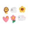 DIY Resin Cartoon Bunny & Flower Heart 3D Stickers for Phone Cases & Cups