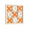 Montessori XO Chess Jigsaw Puzzle 3D Geometric Shapes Board Games For Kids Children Educational Wooden Toys