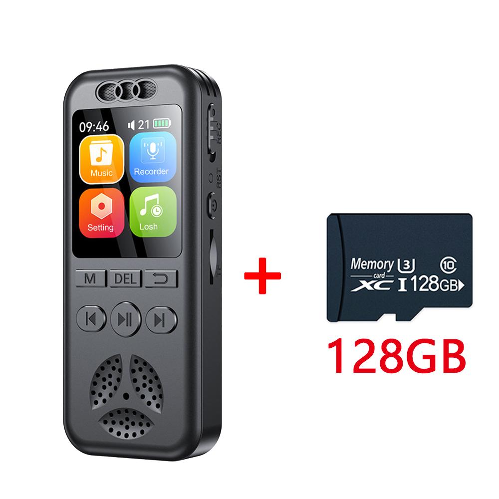 16GB Digital Voice Recorder Voice Activated Audio Recording Noise Reduction with Playback MP3 Music Player 70hrs Recording Files
