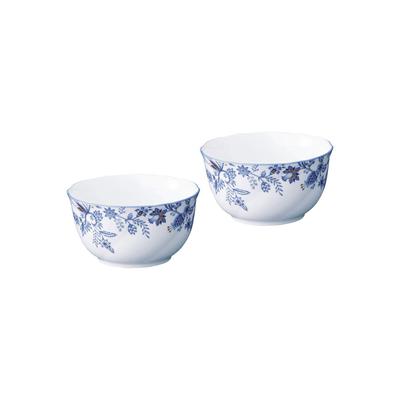 Noritake Djupt fat 11 cm Blå Sorrentino Linje Finish Mikrovågssäker Diskmaskinssäker 2 Delar Blått Benporslin (Parset) 4965L/P97335