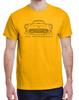 1956 Ford Thunderbird Front End Profile Design Tshirt