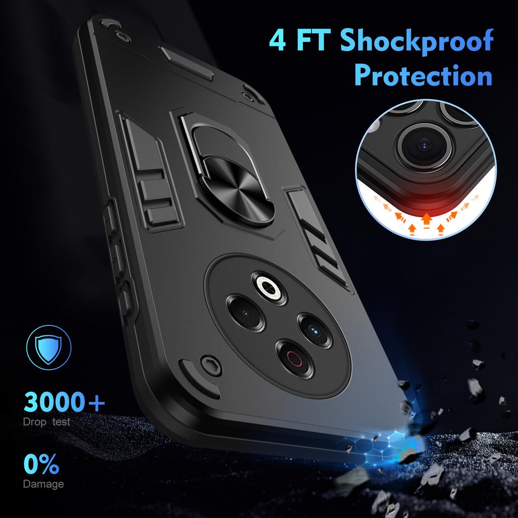 Military Armor Case for Infinix Spark 30 Pro 4G Protective Cover Shockproof Ring Stand Holder Fundas Coque