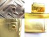 Authentic FENDI Zucca Gold Leather Bifold Wallet Conpact Wallet #9708  Refurbished