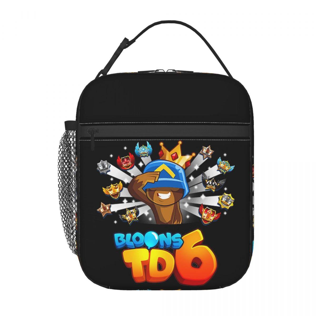 Bloons Td 6 Pour Enfants Sac à Lunch Isotherme Pour Femmes Enfants Boîtes Alimentaires Anti-fuites Sac à Lunch Thermique Sac Fourre-tout One Size
