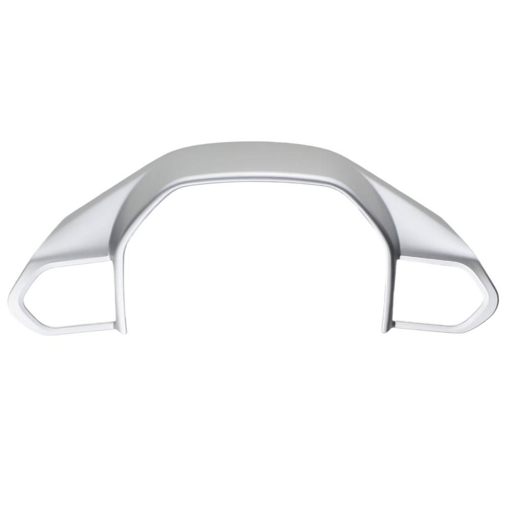 

For Peugeot 208 E208 2020-2026 ABS Carbon Fiber Steering Wheel Cover Trim Sticker Decoration Auto Interior Accessory серебряный