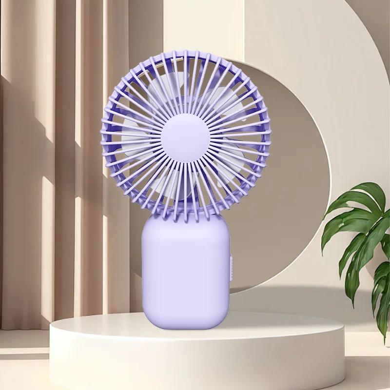 

Summer Handheld Mini Fan, Children s Cute Cartoon Watch, Small Fan, USB Charging, Portable Fan, Three Speed with Light Gift