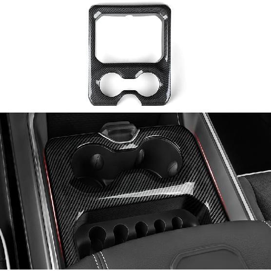 Car Air Vent Outlet Decals For -2025 Dodge Ram 1500 2500 3500 Accessories Carbon Fiber Stickers, Black