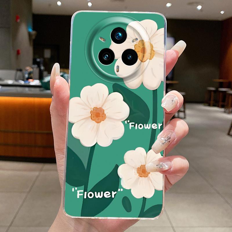 For Realme 14 Pro Plus 5G Case Luxury Flower Soft Slim TPU Phone Housing For Realme 14 Pro 14Pro+ Funda Transparent Back Covers