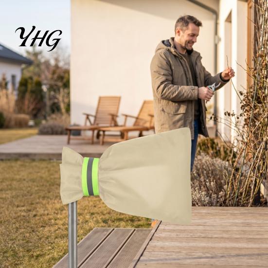 Freeze-Proof Faucet Cover Outdoor for Winter, Waterproof Hose Bib Cover, Oxford Cloth Reusable Winterizing Outside Yard