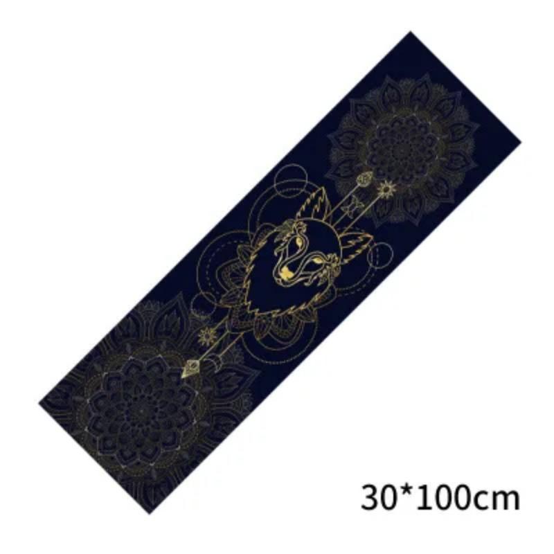 Yoga Towels Fitness Towels Suede Printed Microfiber Athletic Travel Quick-drying Sweat-absorbent Yoga Athletic Towel Cushion Pilates
