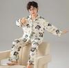 Jungen Cartoon Baumwoll-Pyjama-Set – Leicht mit langen Ärmeln für Frühling/Herbst, Alter 4-12