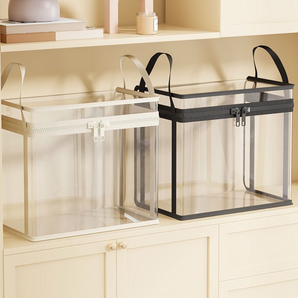 Clear Doll Organizing Bag PVC Plush Toy Storage Bag Dustproof Stuffed Toy Storage Box Home