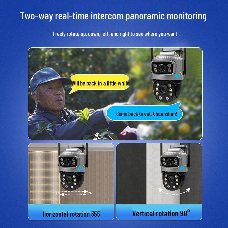 Wireless Outdoor WiFi Camera with Mobile Humanoid Tracking & HD Dual-Picture Mode