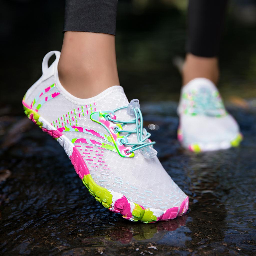 Unisex Man Woman Water Shoes Anti-Non Slip Durable Water Barefoot Soft Sole Light Breathable Sport Outdoor Walk Running Sneakers