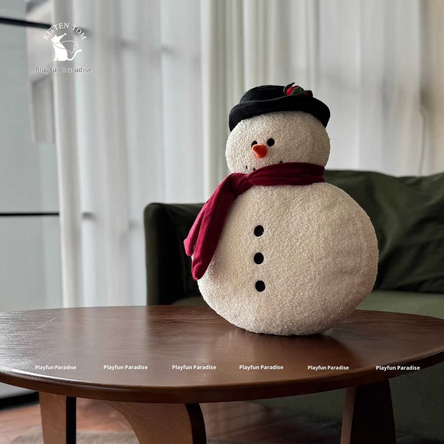 

Christmas Gingerbread Snowman Plush Toy Sofa Pillow Living Room Decorative Ornament Dolls Stuffed Animals And Plush Toys