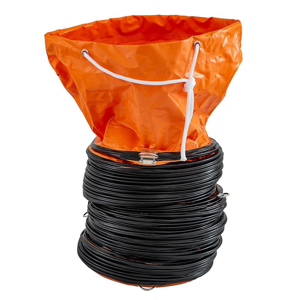7,6 M/25 Fuß Flexibler PVC-Schlauch für Abluftventilator mit 250 mm/10" Durchmesser