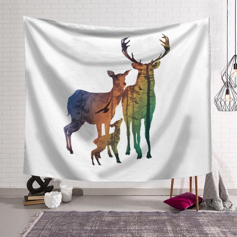 Home Decor Tapestry Christmas Print Pattern Tapestry Christmas Room Wall Background Fabric