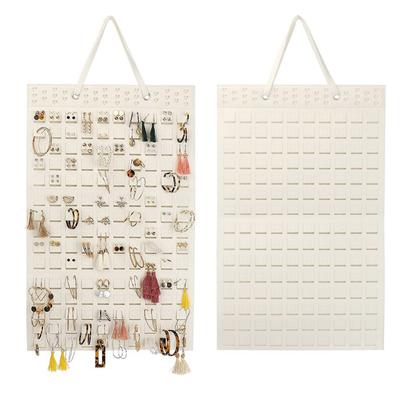 Felt Jewelry Hanging Organizer Wall Mounted Earring Necklace Ring Storage Bag for Home Decoration