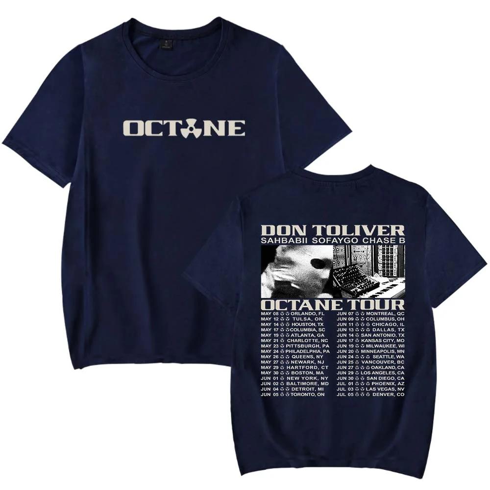 T-shirt Merch Tour Octane 2026 di Don Toliver Donna Uomo Casual Girocollo Manica Corta