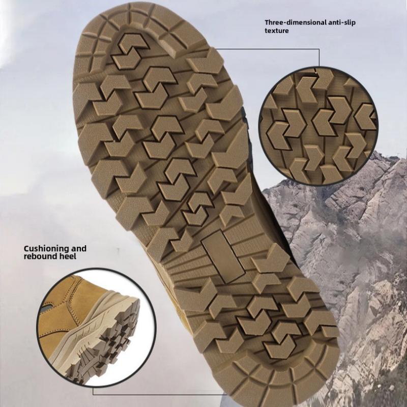 Pantofi bărbați Pantofi din bumbac Cu vârf înalt Plus catifea Cizme calde Galben Cizme de zăpadă Impermeabile Antiderapante Cizme casual Pantofi de lucru pentru exterior